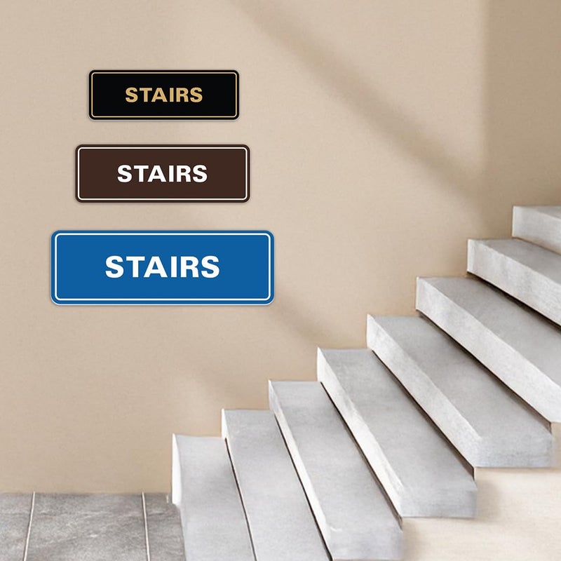 All Quality Standard Stairs Sign - Silver - Small - Image 3